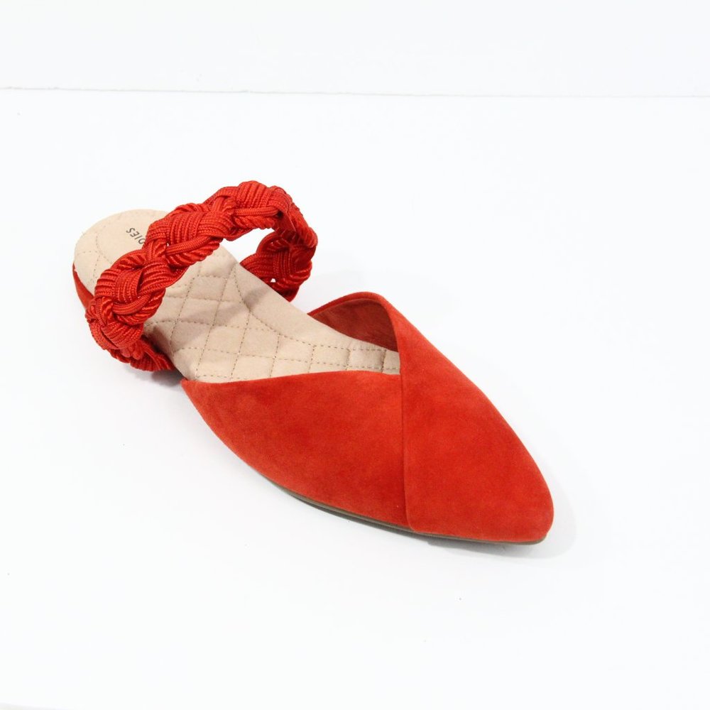 Birdies the Swan Mule NEW Women Flat Slip on Shoes Braided sz 8